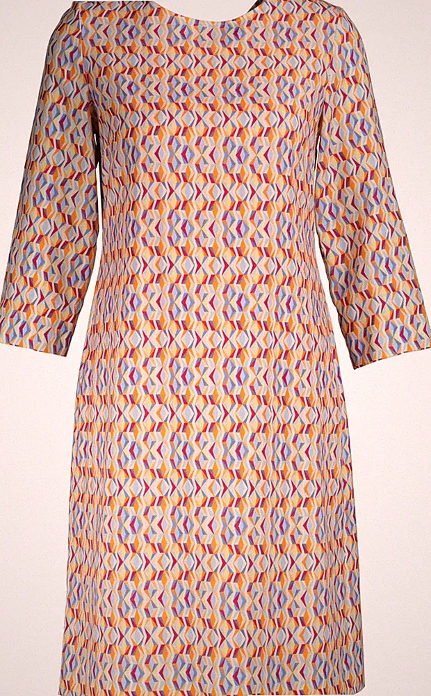 NEU! Cinque Damen Kleid Cieat Art. Nr. 1736 orange-mix Gr. 36
