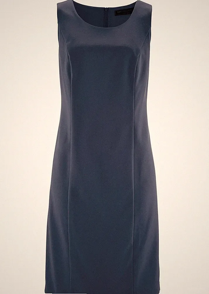 Neu Etuikleid Gr. 54 Dunkelblau Damen-Kleid Knielanges Businesskleid