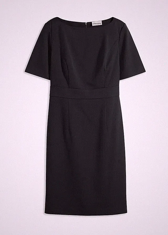 U-Boot-Ausschnitt Etui kleid
