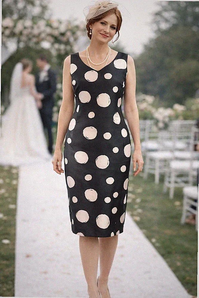 Neu Jacques Vert Kleid 14 Pewter Ivory gepunktet gepunktet Hochzeitsgast