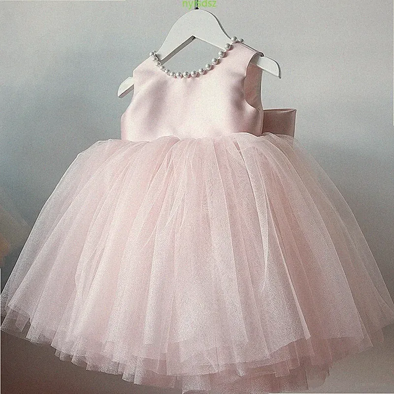 NEU Kinder Mädchen Blume Brautjungfer Schleife Prinzessin Kleid Party Kostüm#