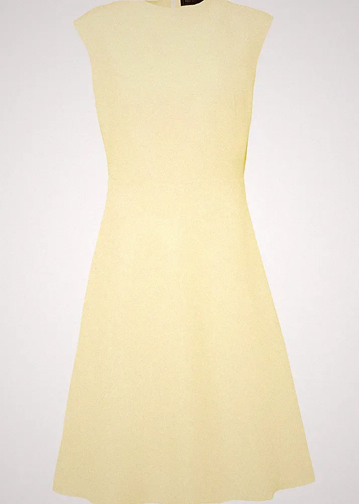 Neu Kleid Gr. 38 Hellgelb Etuikleid Freizeitkleid Casual-Dress Sommerkleid