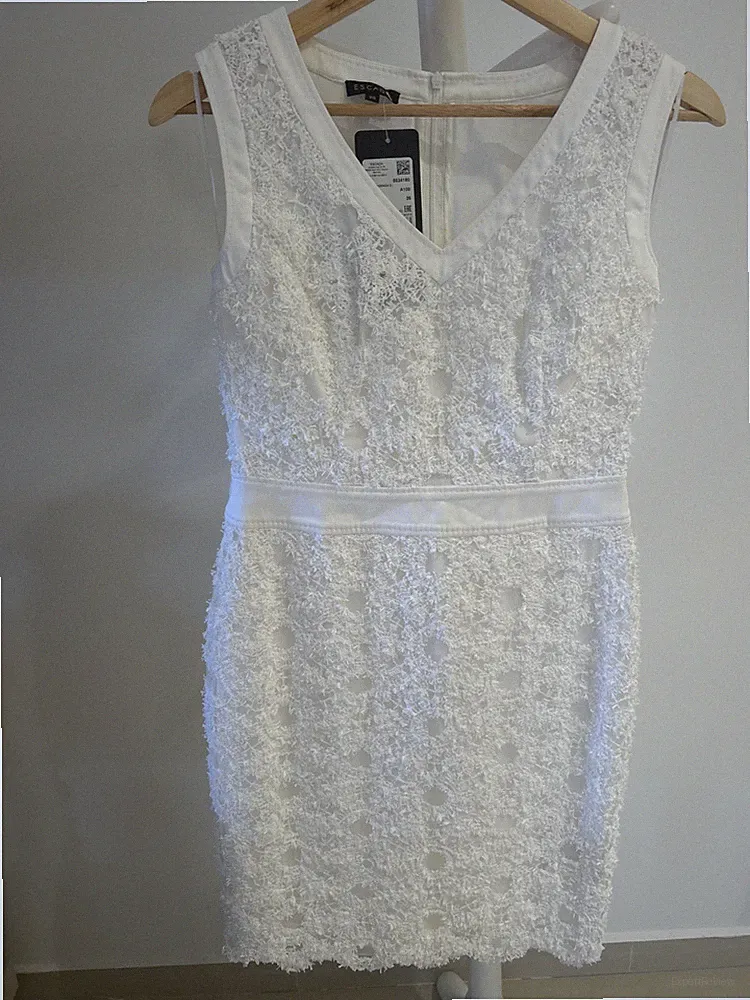 Neu mit Etikett! Original Escada Kleid Hochzeit Brautkleid Standesamt 36