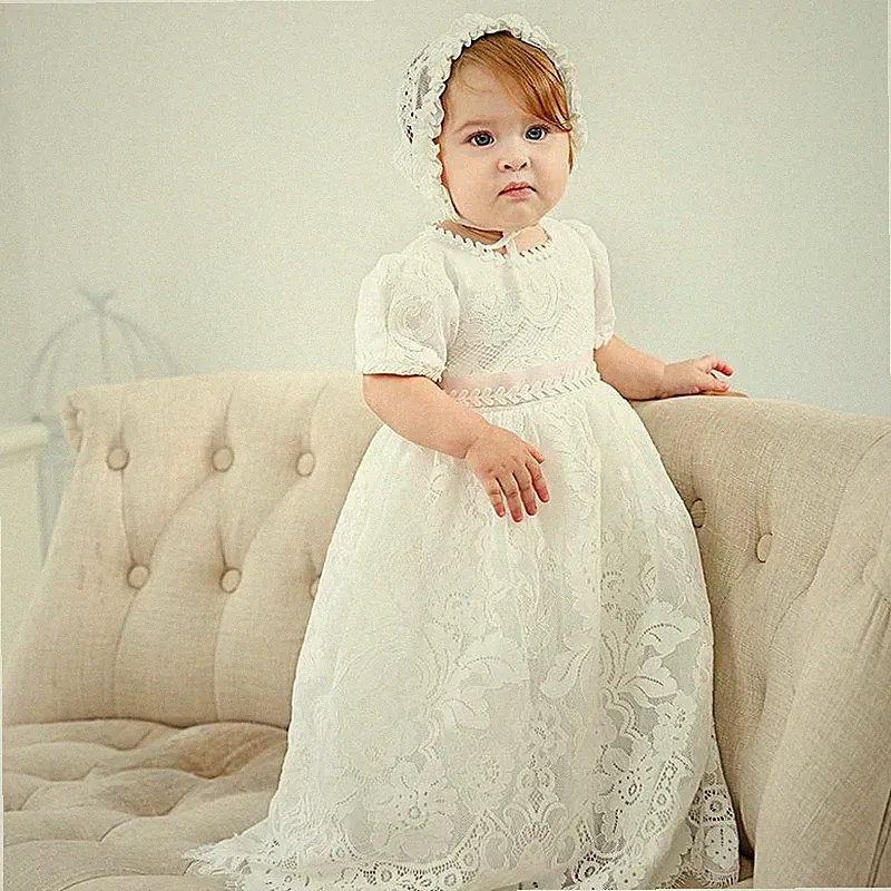 Neu Prinzessin Baby Mädchen Taufkleid Spitze Partykleid Hochzeit Kinder Kleidung