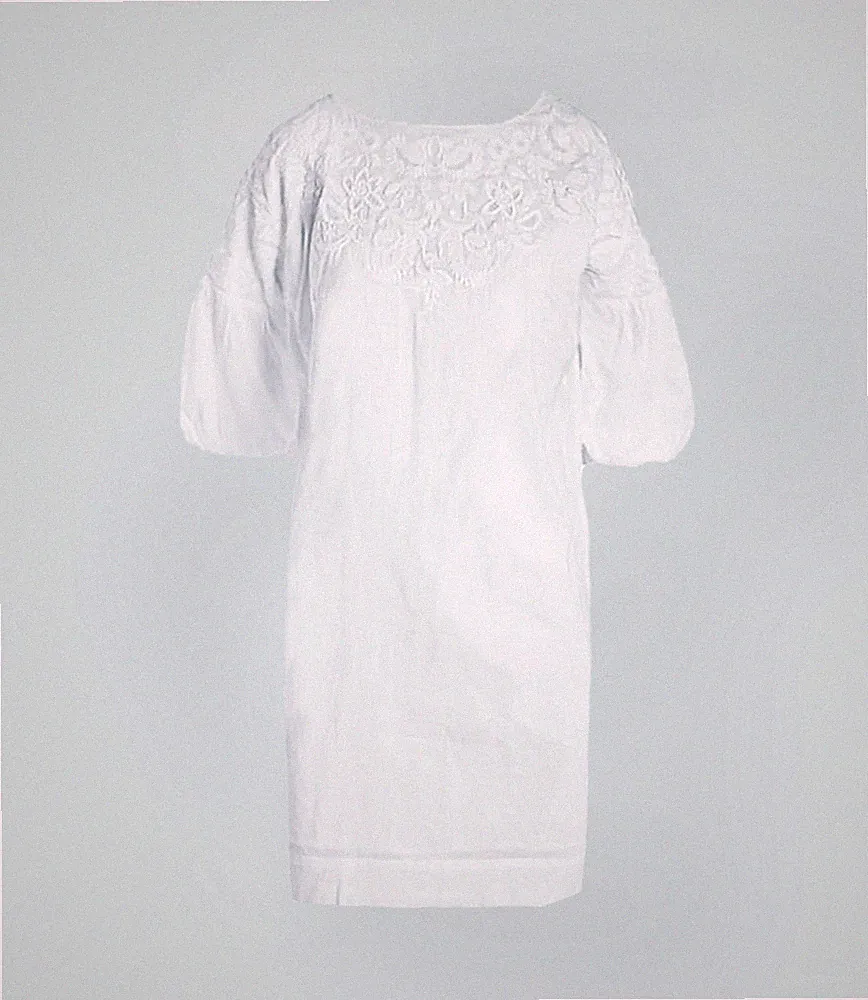 NEU RALPH LAUREN Damen Weiß Baumwolle Sommer Bestickt Hochzeit Kleid S M L $155