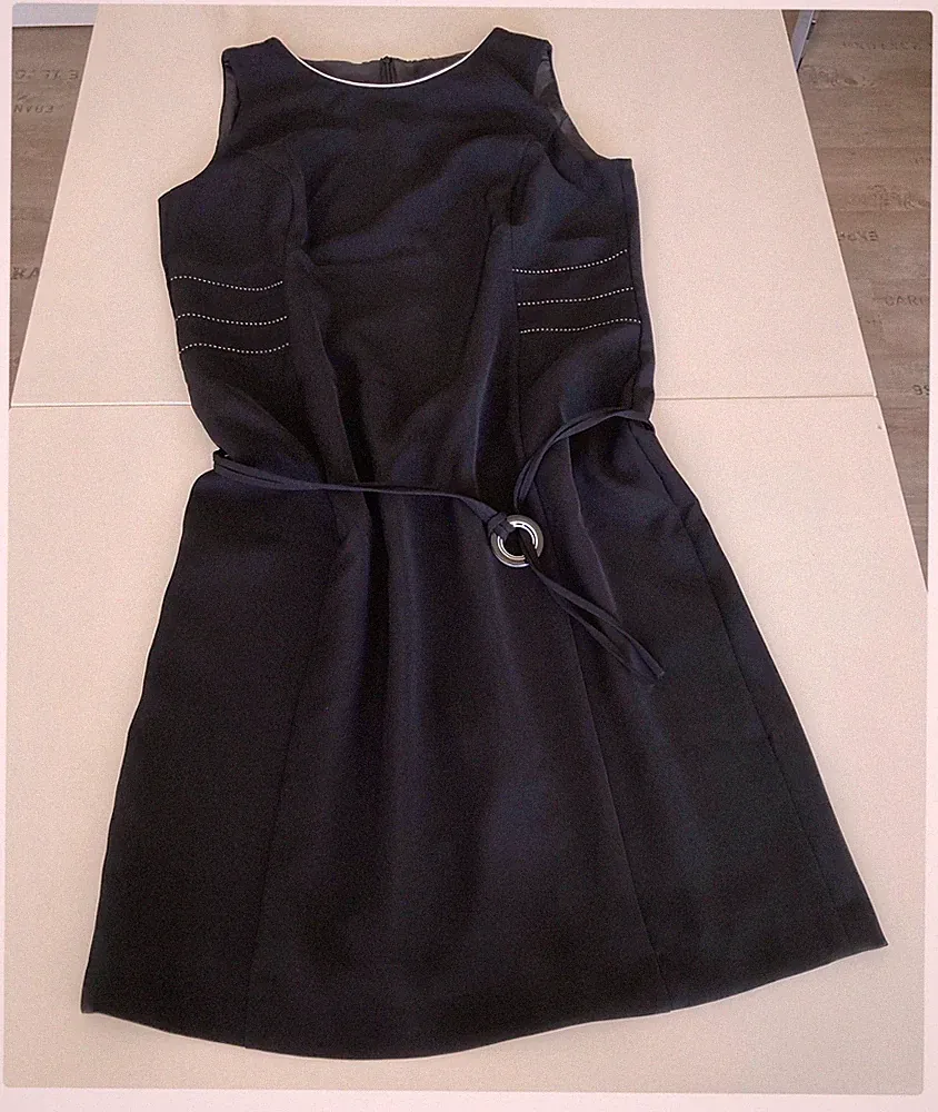 ❤️ NEU! schönes Damen-Etuikleid Gr. 42 C&A schwarz 104 cm Länge