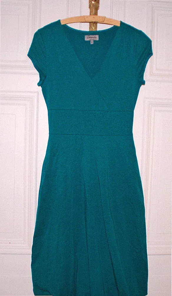 NEU ZALANDO 34 XS Bas Ballon Kleid grün elegant Fest Party