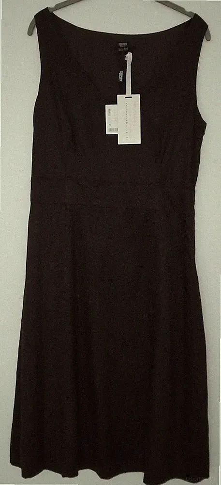 Neues Seiden Etui-Kleid Esprit Collection 40 schokobraun 38 42 S M NP 89,98 Euro