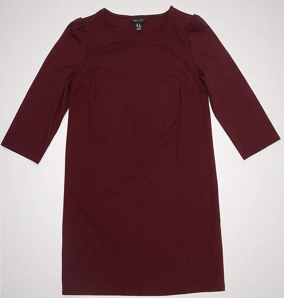 New Look Damen lila Polyestermischung A-Linie Größe 8 magnetisch