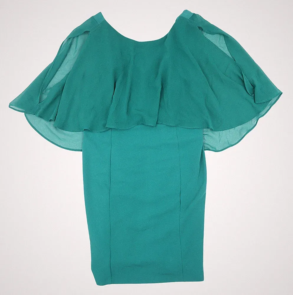 Next Damen grün Cape Ärmel Kleid, Größe 12