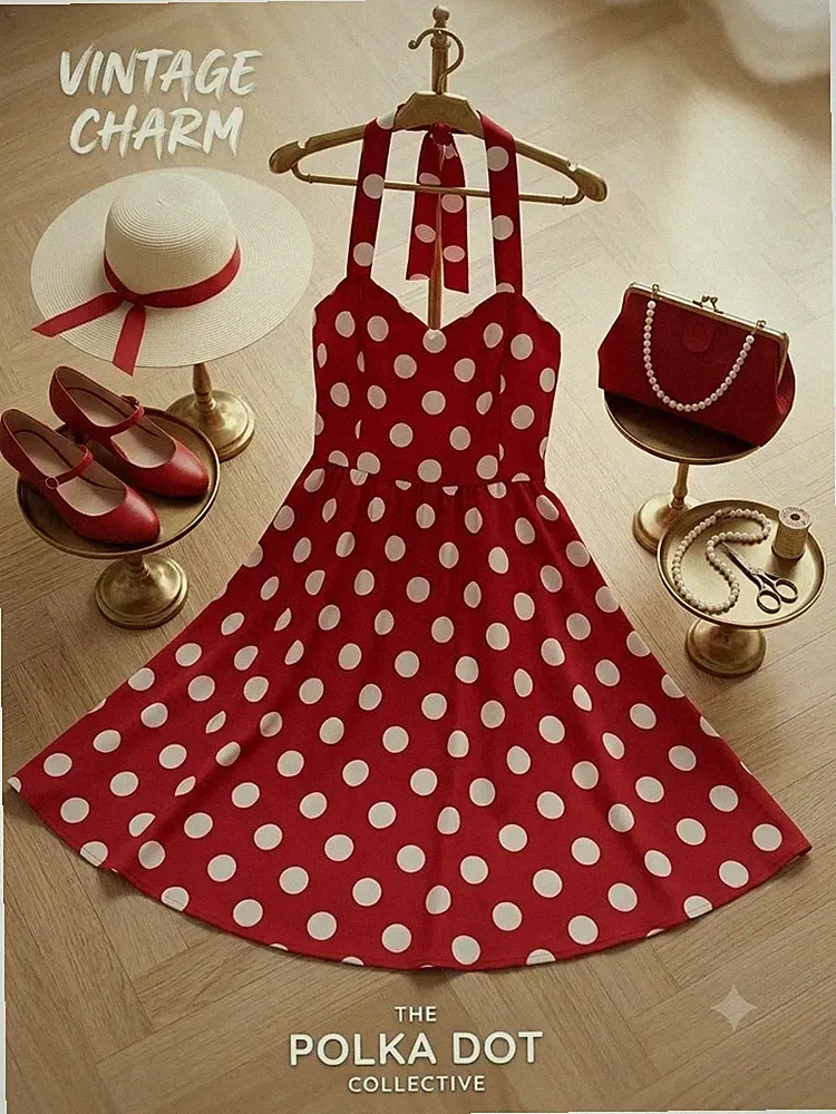 Niedliches Polka Dot KLeid neu Gr.M/L