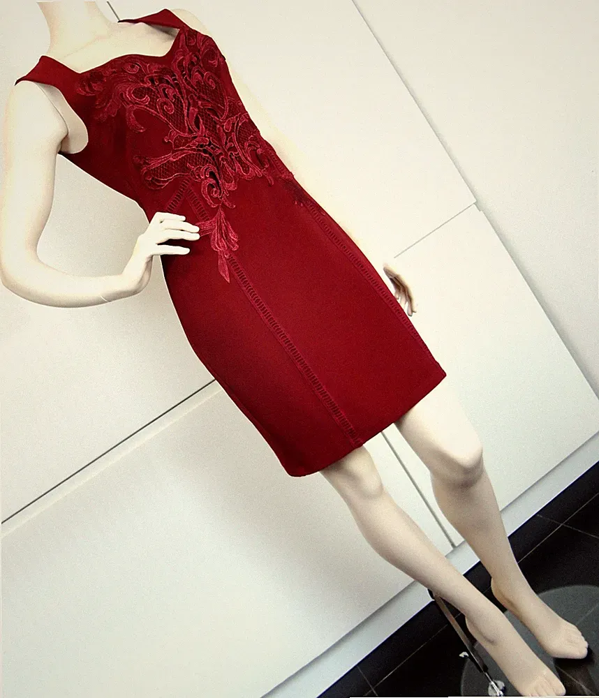 NLY ONE Damen Kleid Etuikleid Coctailkleid Minikleid Tunika Party Gr 40 NEU