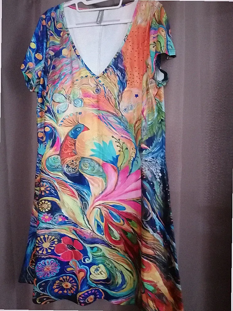 NORA CORA kurzes Damen Sommerkleid Größe XXL Multicolor