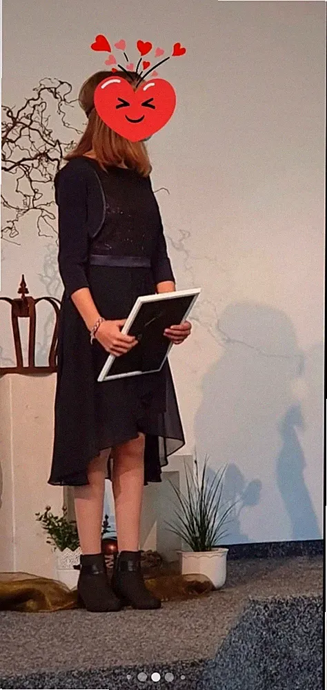 NP 180€ Cocktail-Kleid u Bolero Jacke marineblau gr.34 (164)jake*s Konfirmation