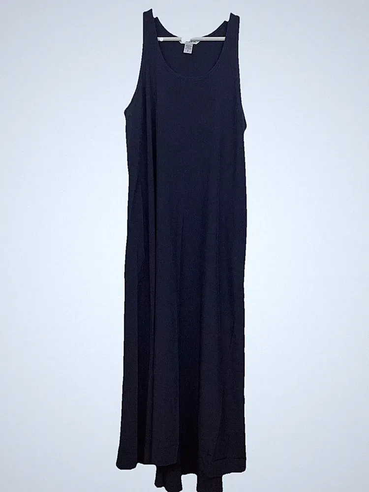 NWT Athleta Presidio Dress Blue Lightweight Relaxed Summer Long Maxi Dress Small
