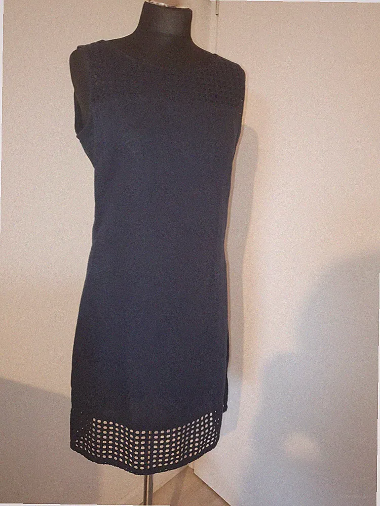 Leinen Etui kleid