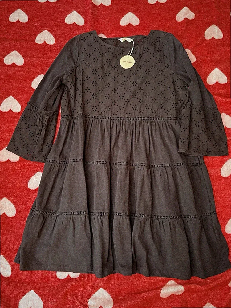 ODD MOLLY Kleid Gr. 3 almost black Damen neu mit Etikett! schwarz