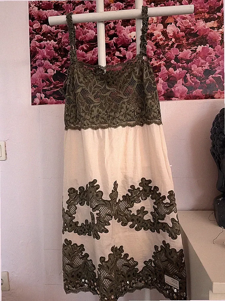 Odd Molly Kleid N2 Mit Spitze und Pailletten Top