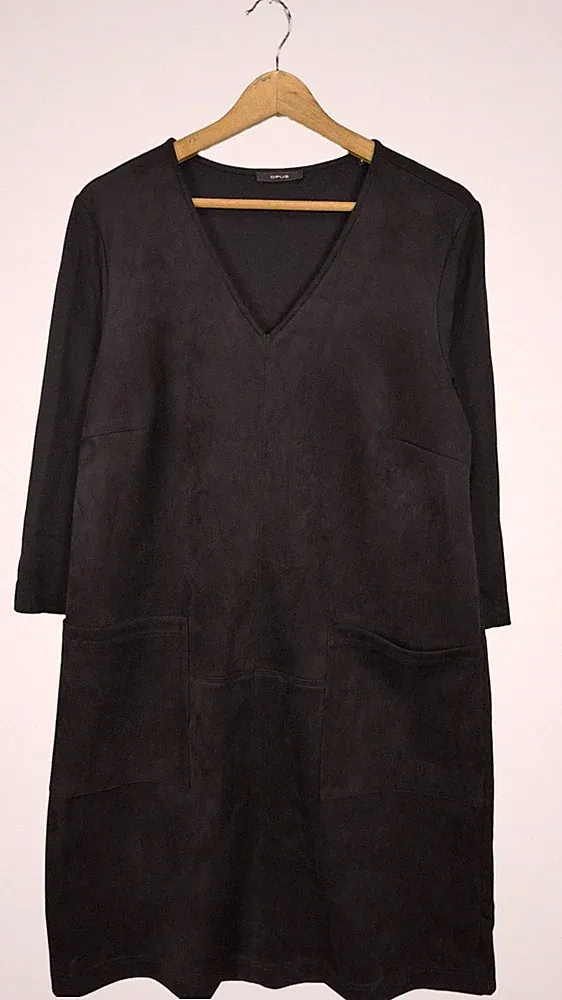 OPUS A-Linien Kleid Damen Kleid Gr. DE 42 schwarz Casual-Look