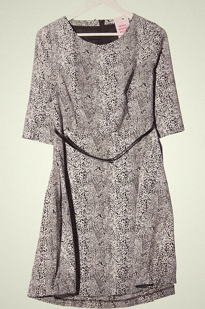 ORSAY A-Linien Kleid Damen Kleid Gr. DE 38 braun-wollweiß Casual-Look