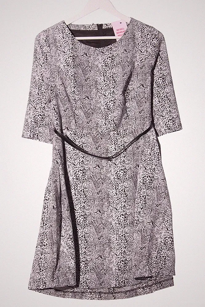 ORSAY A-Linien Kleid Damen Kleid Gr. DE 38 braun-wollweiß Casual-Look