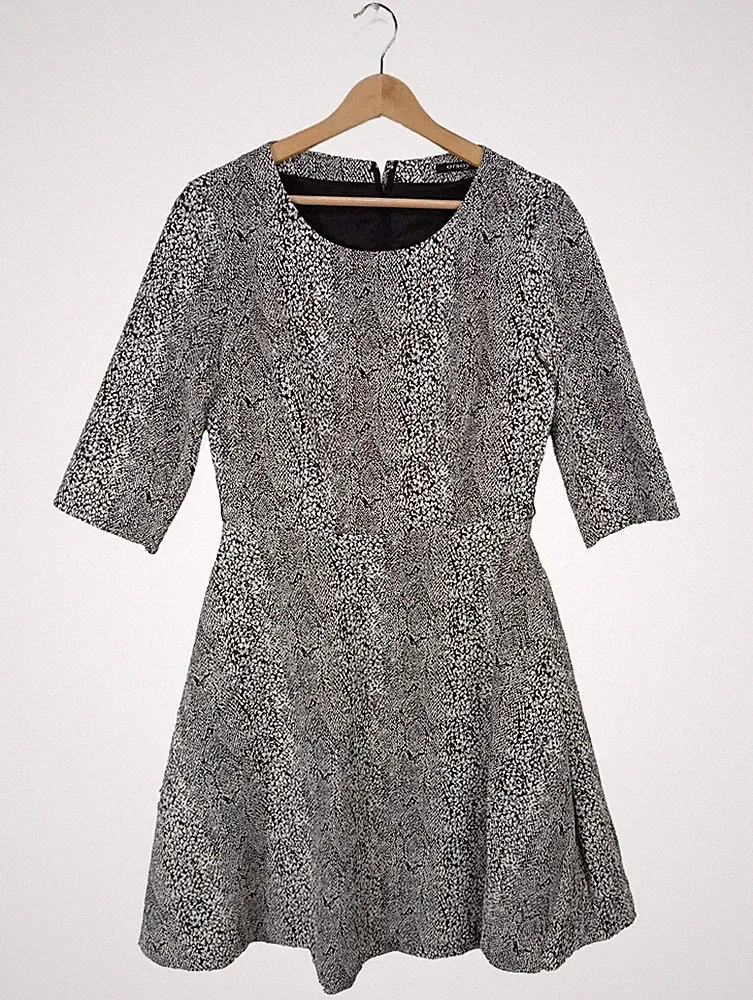 ORSAY A-Linien Kleid Damen Kleid Gr. DE 40 hellgrau Casual-Look