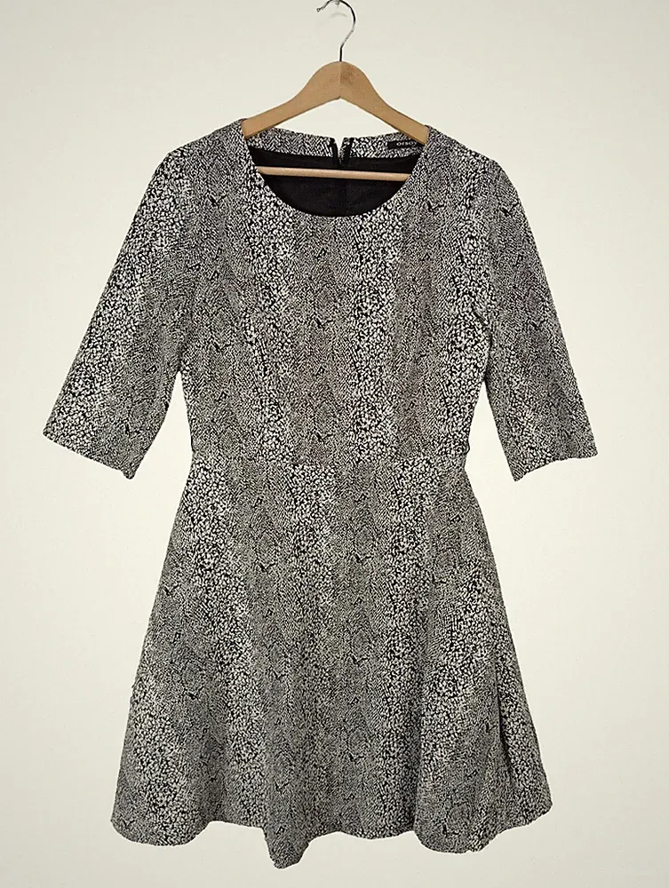 ORSAY A-Linien Kleid Damen Kleid Gr. DE 40 hellgrau Casual-Look