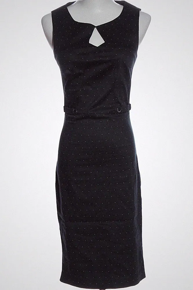ORSAY Etuikleid Damen Kleid Gr. DE 32 schwarz-weiß Elegant