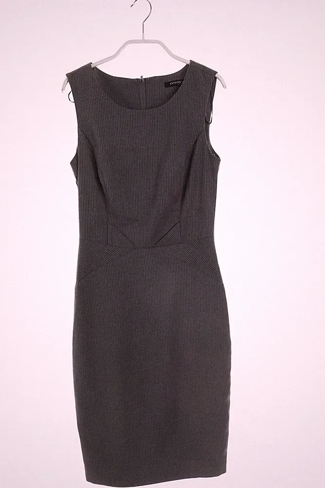 orsay Kleid Etuikleid Nadelstreifen XXS grau