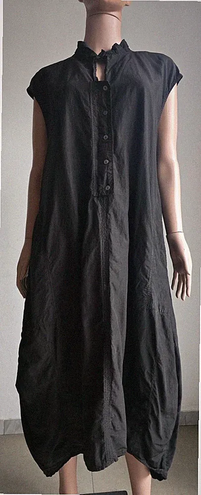 OSKA ''Berrecia'' Kleid Schwarz Ärmellos A-Linie Größe 1 Brustumfang - 110 cm...