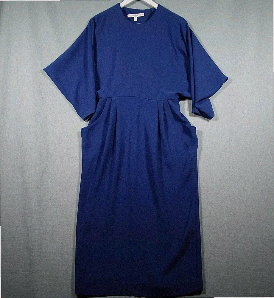 & Other Stories Kleid Damen 36 Blau Rückenfrei Empire Anlass Abend Preloved