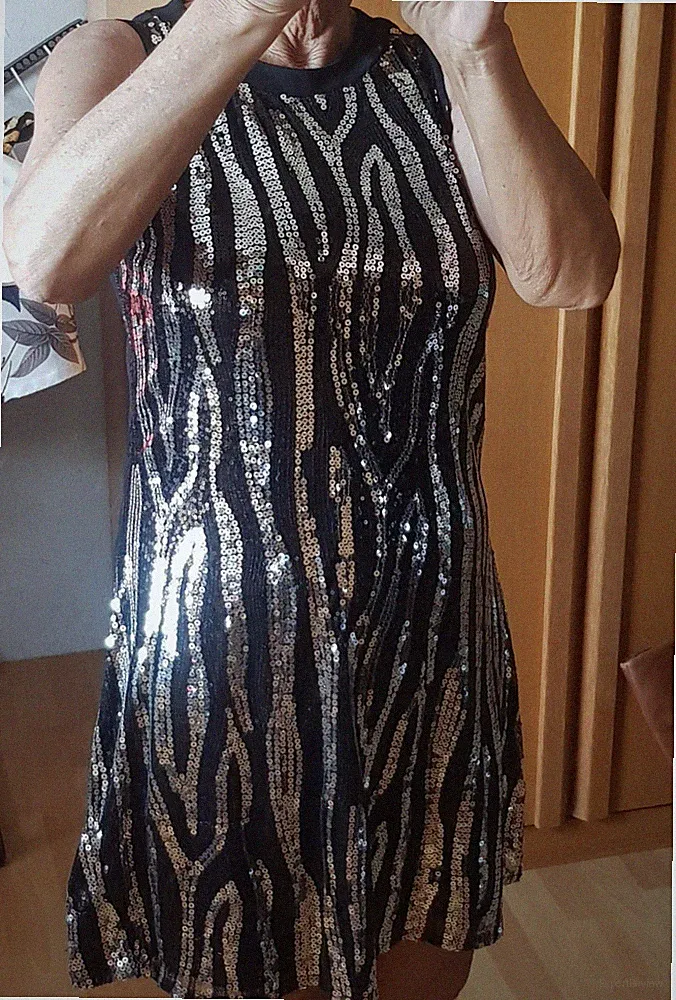 Paillettenkleid Gr. 38