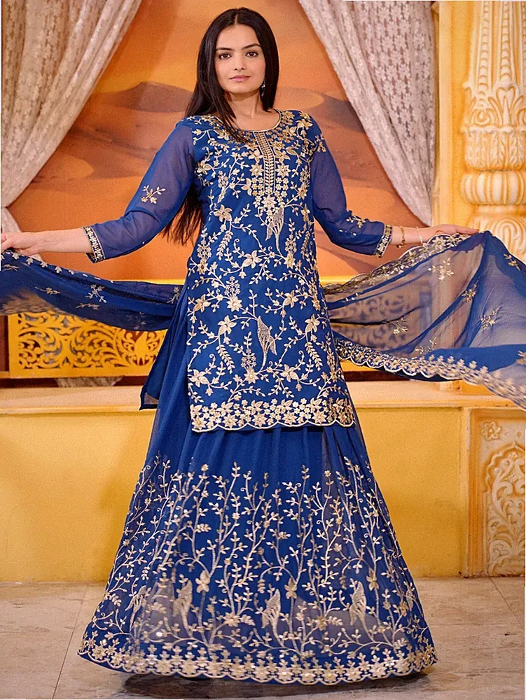Party Kleidung Indisch Bollywood Designer Salwar Kameez Pakistani Damen Hochzeit