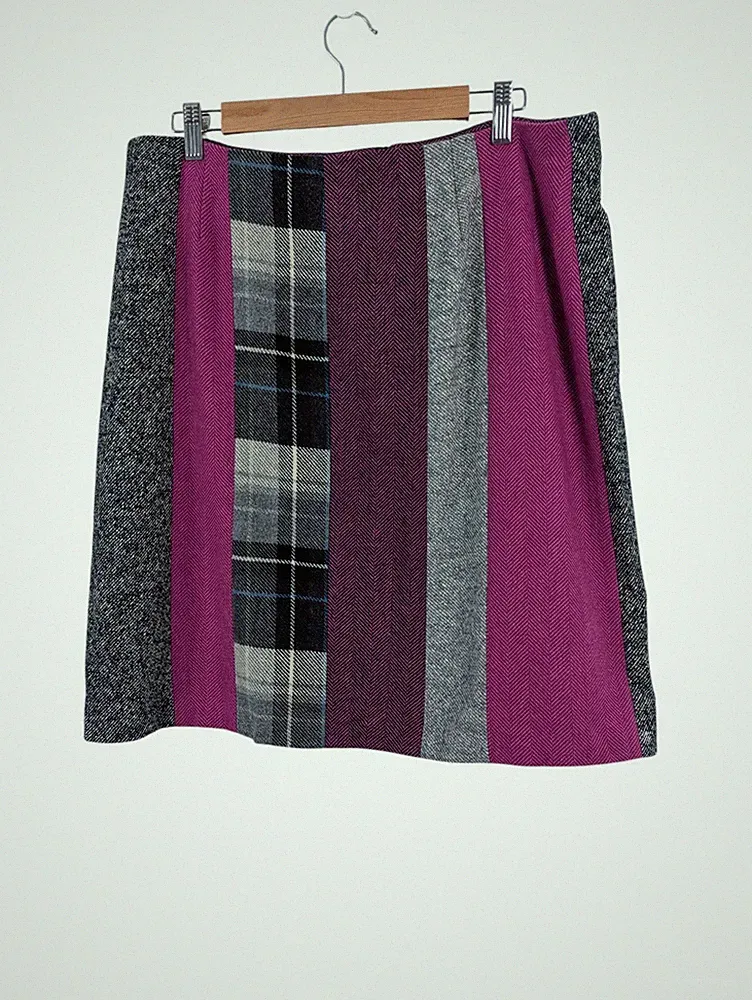 Patchwork Rock Wolle Seide UK 16 Wealth of Nations Tweed