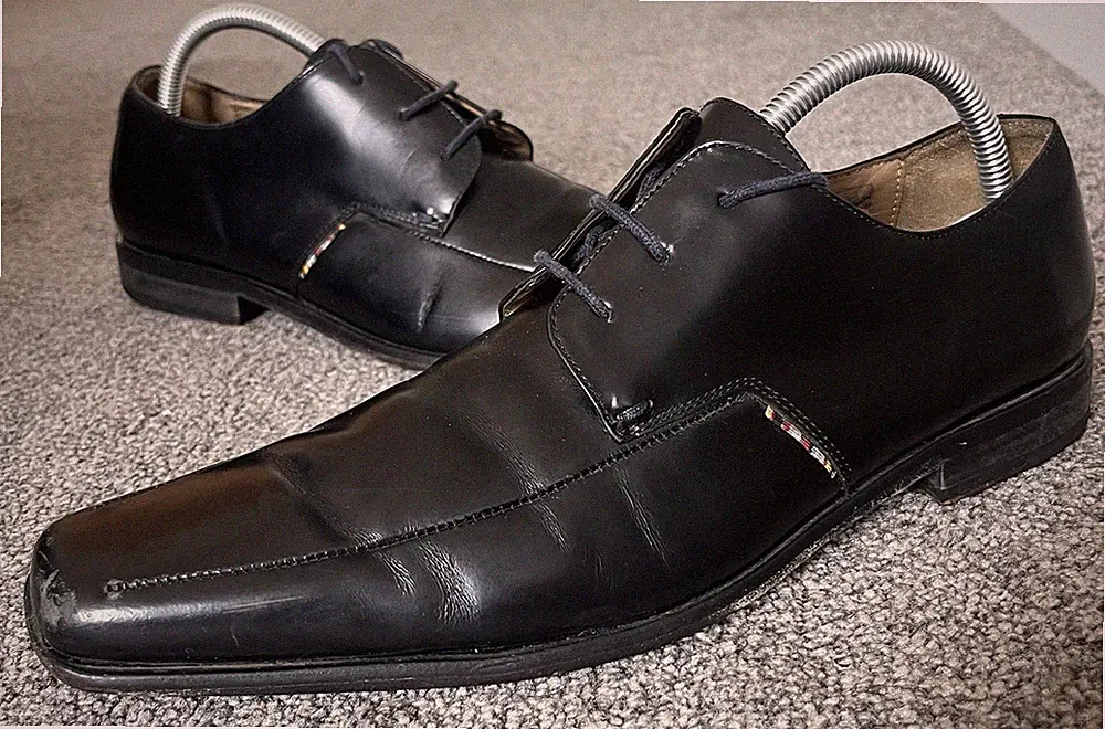Paul Smith Herren Kenton Leder Schuhe schwarz Schnürschuhe UK 7 ideal Hochzeitsgast