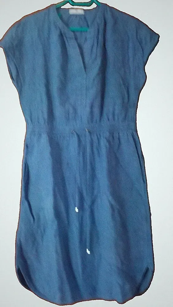 PH PETER HAHN tolles 100 % Leinen Kleid, taschen, Größe 38, M