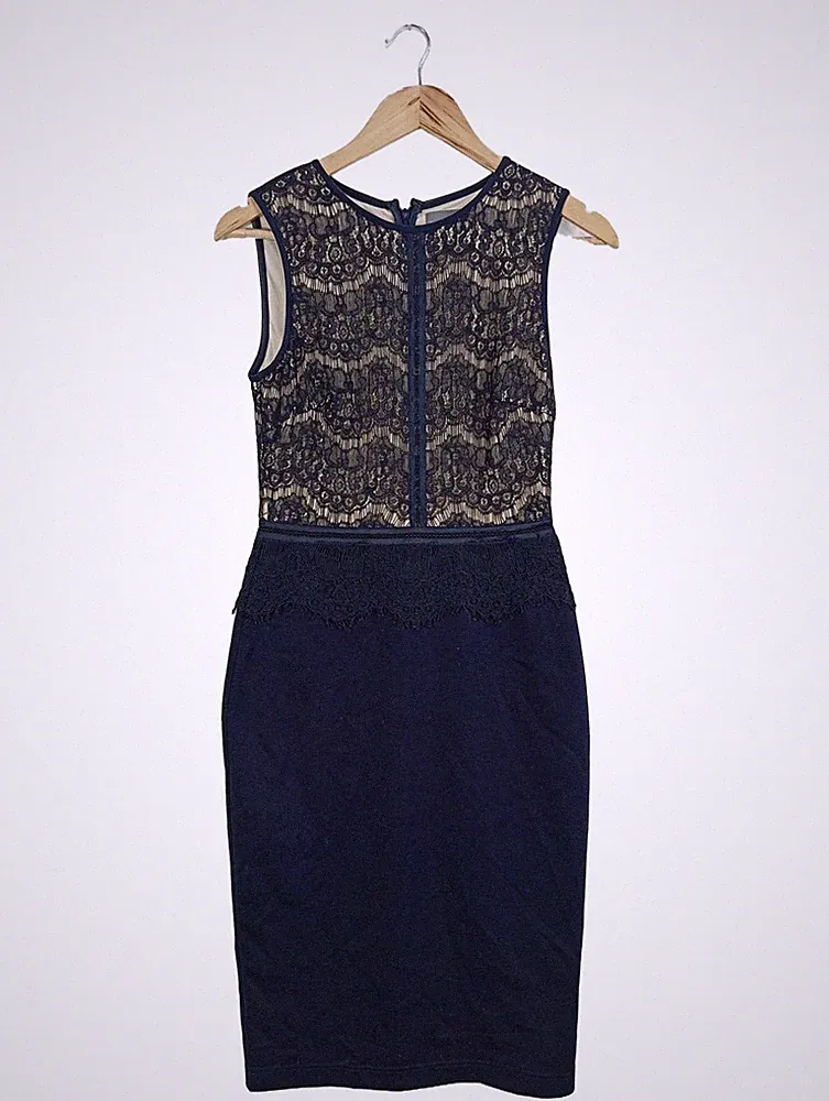 PHASE EIGHT A-Linien Kleid Damen Kleid Gr. DE 38 blau Casual-Look