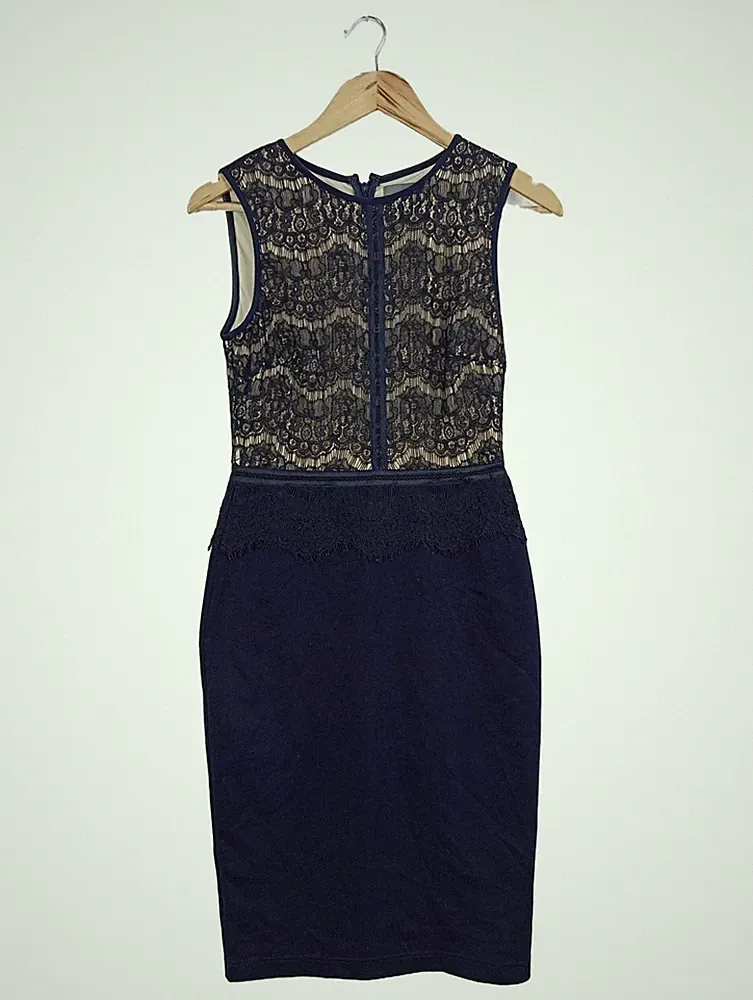 PHASE EIGHT A-Linien Kleid Damen Kleid Gr. DE 38 blau Casual-Look