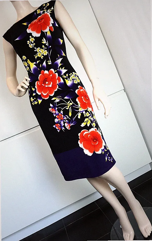 PHASE EIGHT Damen Kleid Tuba Boho Etuikleid Party Minikleid Trend Gr 42 wie NEU
