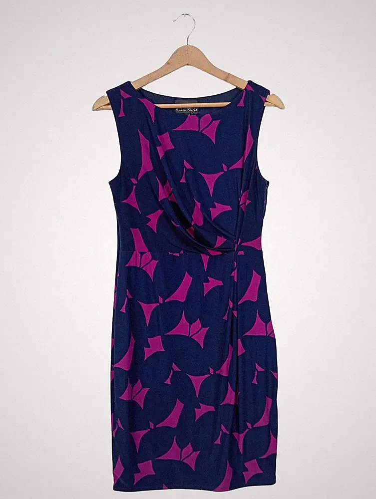 PHASE EIGHT Etuikleid Damen Kleid Gr. DE 40 blau-lila Elegant