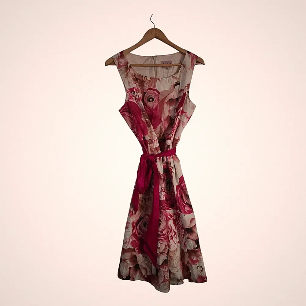 PHASE EIGHT Kleid Blumen Anlass Größe UK 16 Rosa Creme Damen Hochzeitsgast