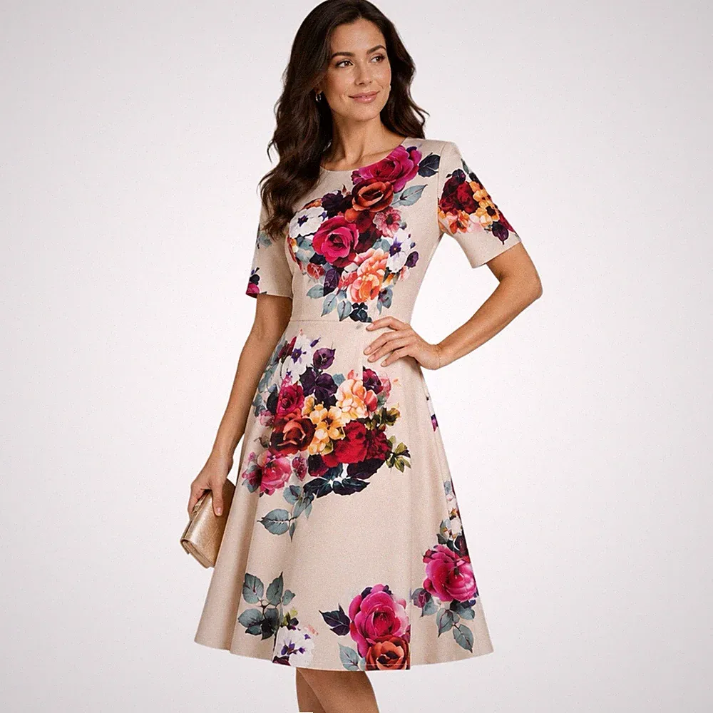 Phase Eight Kleid Blumen UK 12 Fit & Flare Hochzeit Gast Rennen