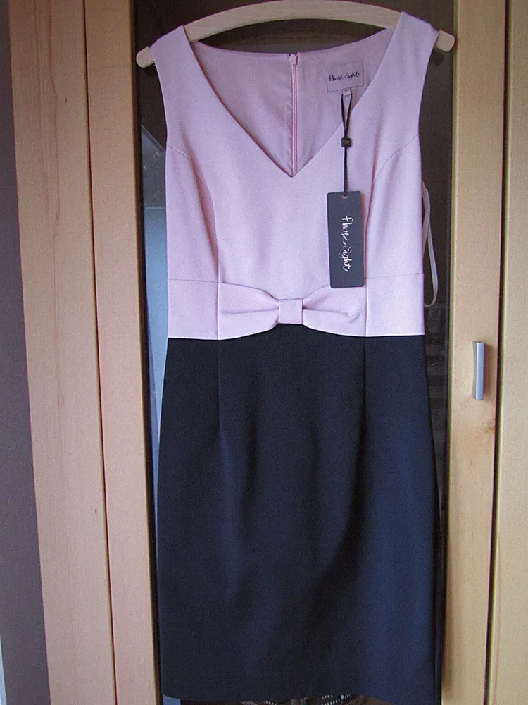 PHASE EIGHT Kleid Etuikleid 8 36 schwarz rosa NEU gekürzt 90cm