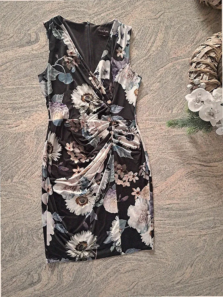 Phase Eight Kleid Etuikleid Gr. 40 Blumen