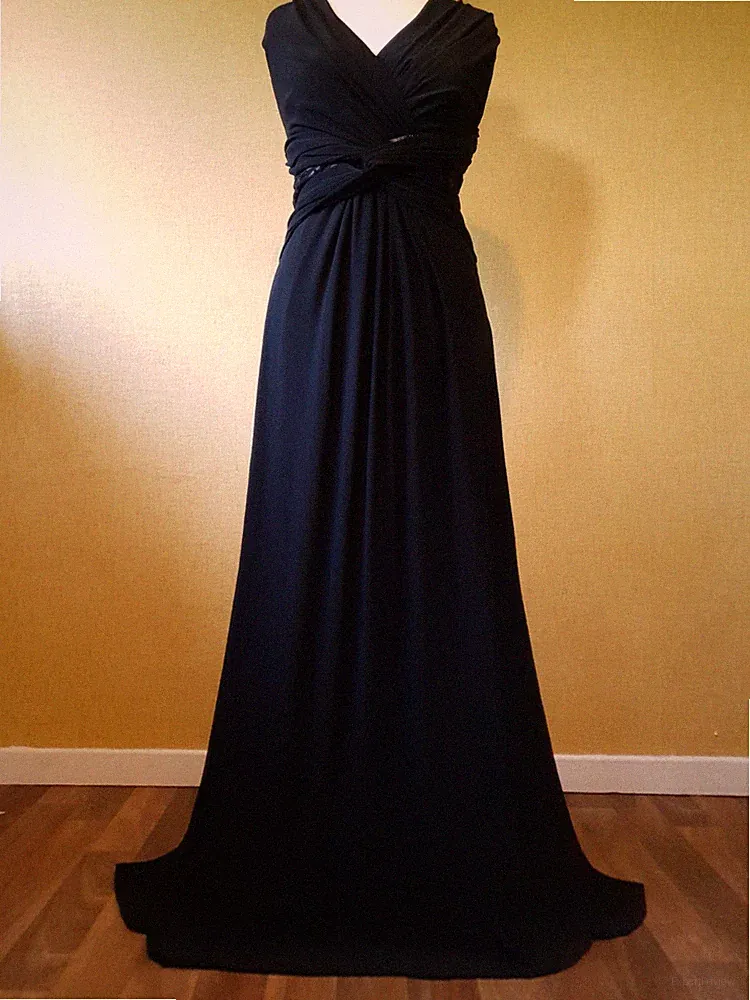 PHASE EIGHT Kleid Gr. 20 schwarz Maxi Party lang Abend Hochzeit Gast Spitze Abschlussball