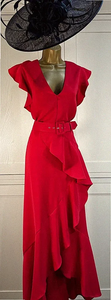 Phase Eight Maxikleid UK 18 rot Mutter Braut Bräutigam Gast Party Anlass Event