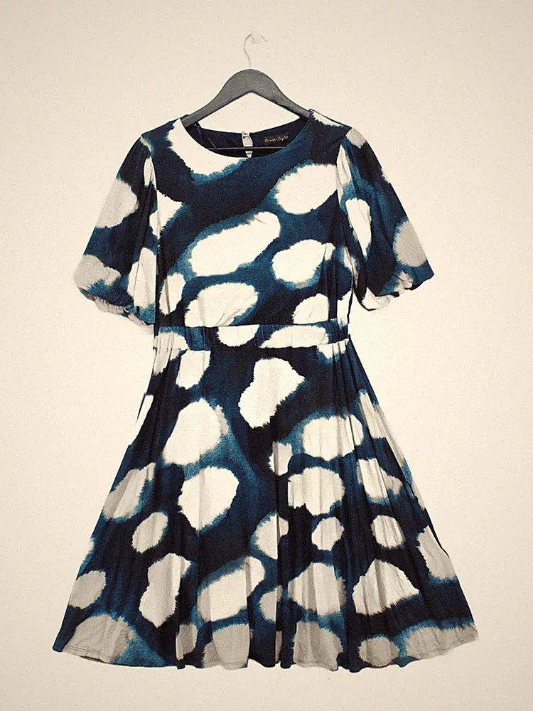 Phase Eight Midikleid A-Linie UK12 in Blau