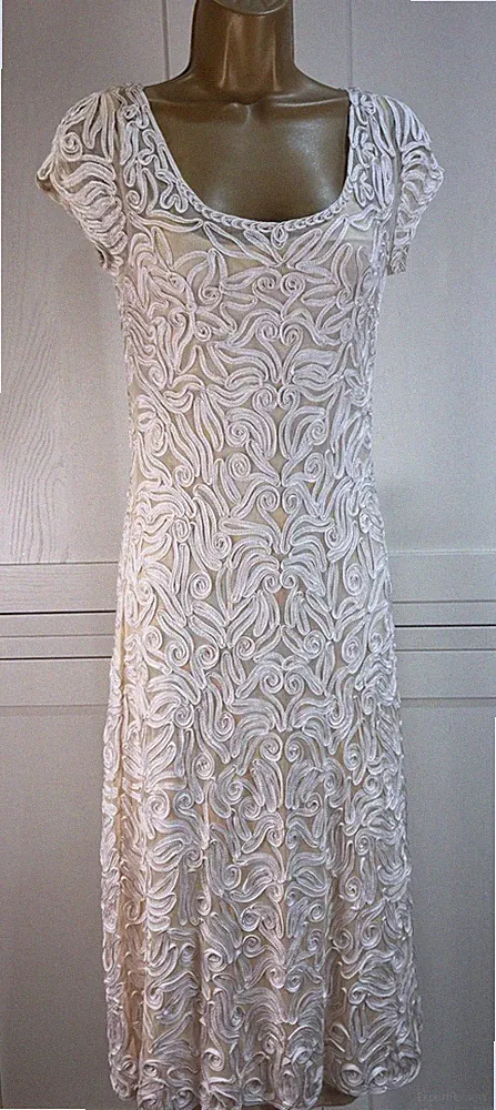 Phase Eight UK 10 Kleid elfenbein creme Hochzeit Gast Rennen Event Party Taufe