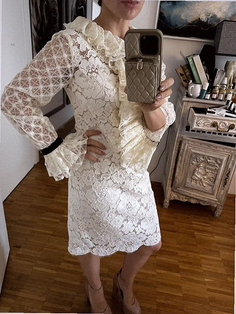 Philosophy di lorenzo GIAMBATTISTA VALLI White Tutu Mini Dress 38 IT