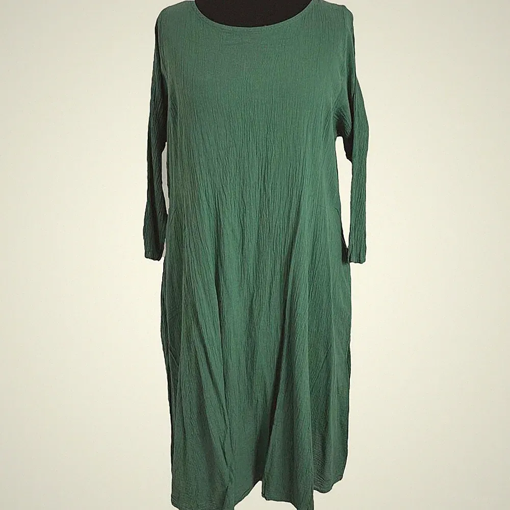 Privatsachen Kleid Identäter Gr 44 46 48 (2) grün teich 7/8 Ärmel